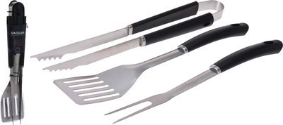 BBQ Tool Set Stainless Steel 3-Piece