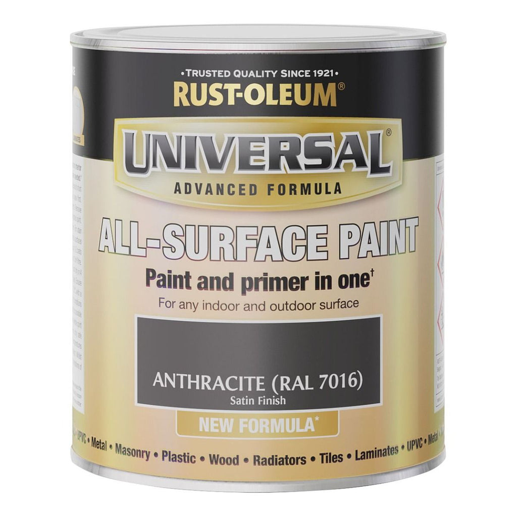 Universal Satin Paint - Anthracite 750ml