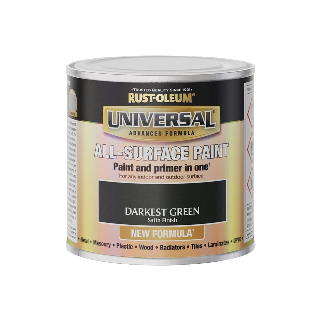 Universal Satin Paint Darkest Green 250ml