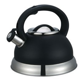 Black 2.7L Steelex Whistling Kettle