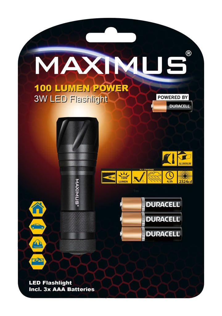 Maximus LED Flashlight 3W 100lm