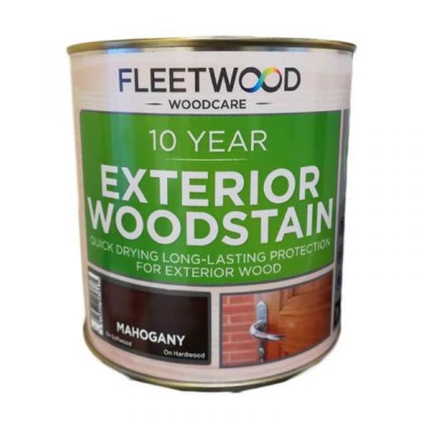 Fleetwood 10 Year Exterior Woodstain 1L Mahogany