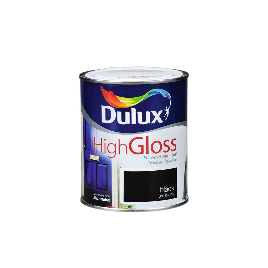 Dulux High Gloss 750ml Black