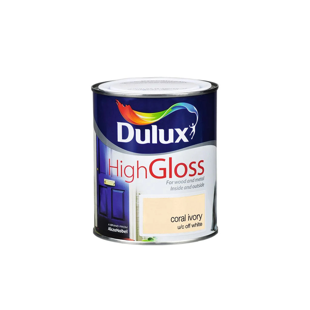 Dulux High Gloss Coral 750ml Ivory