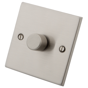 1 Gang 2 Way Stainless Steel Dimmer Switch