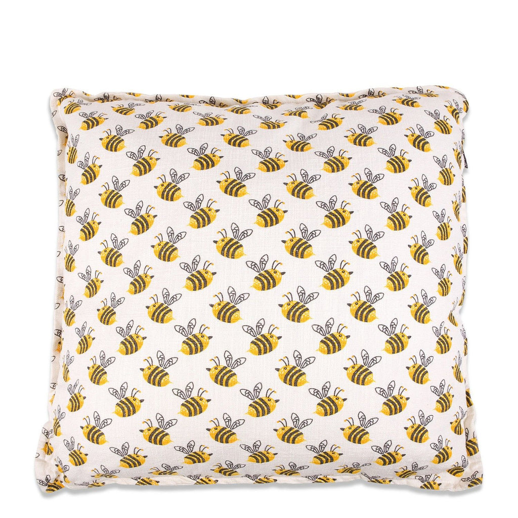 Cream 45 x 45cm Cushion with Bee Design