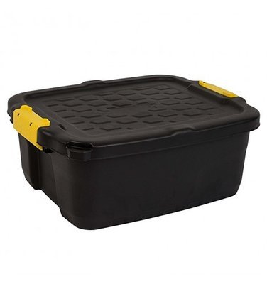 Heavy Duty Trunk with Lid 24L Black