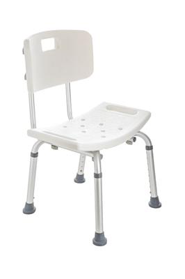 Tema Bath/Shower Chair with Back and Height Adjustment