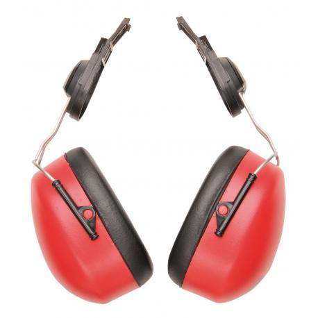 PORTWEST CLIP ON EAR MUFFS RED