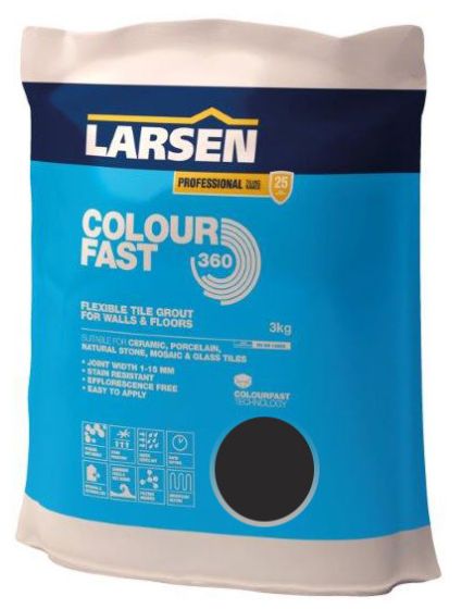 Colourfast 360 Grout Black 3kg