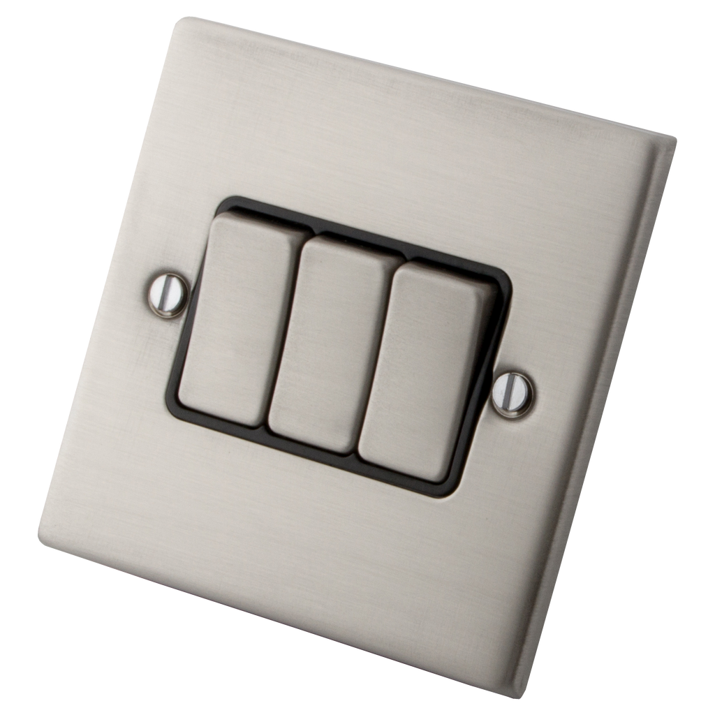 3 Gang 2 Way Stainless Steel Switch M2