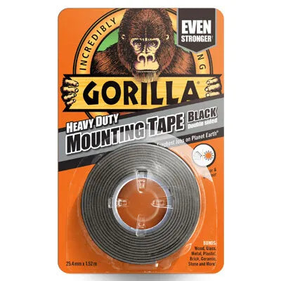 Gorilla Mounting Tape 1.5m Black