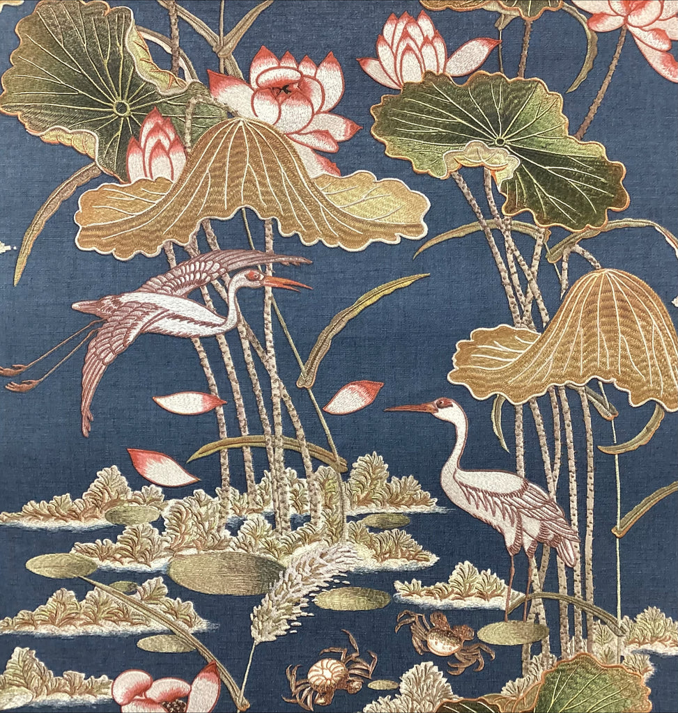 Lotus Pond Purples Wallpaper