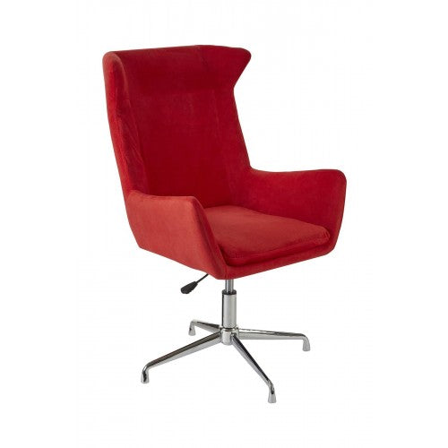 Cononial Chair Microfibre Red