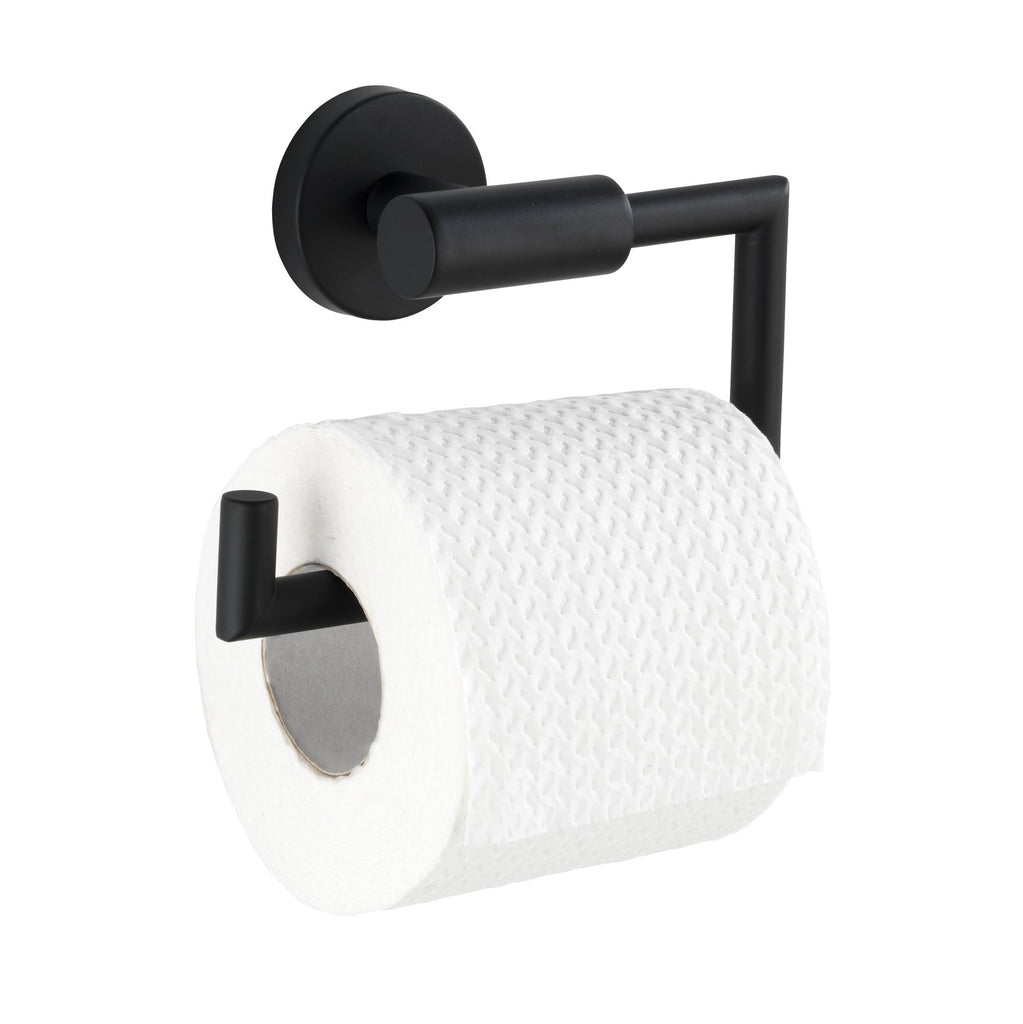 WENKO BOSIO BLACK TOILET PAPER HOLDER