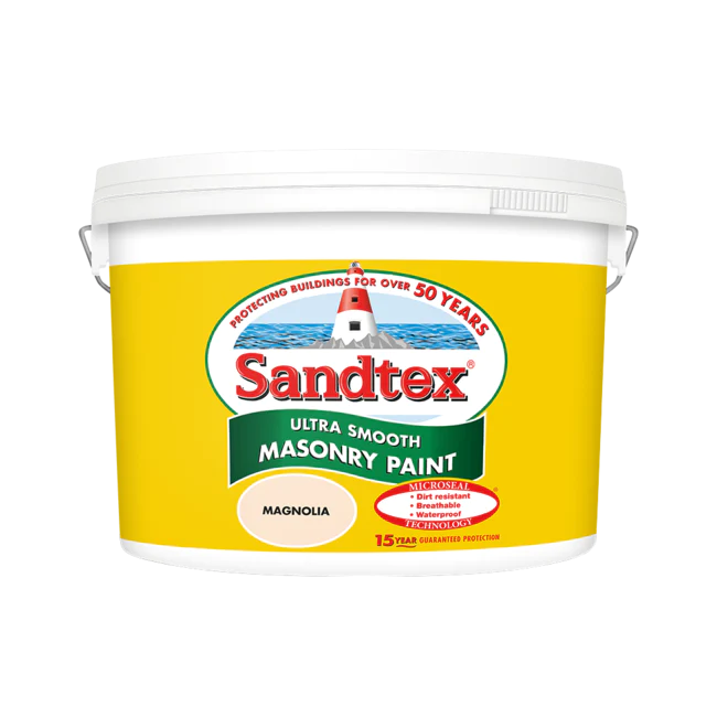 Sandtex Masonry Paint Magnolia 10L